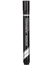 Перманентен маркер Deli Think - EU10120, скосен връх, черен