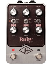 Педал за звукови ефекти Universal Audio - Ruby 63, златист/червен -1