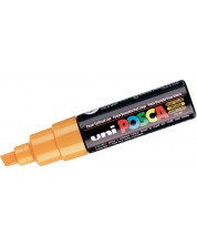 Перманентен маркер със скосен връх Uni Posca - PC-8K, 8 mm, ярко жълт