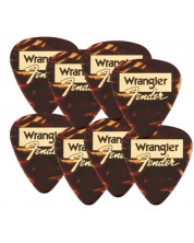 Перца за китара Fender - Wrangler Tortoise Shell 351, 8 броя, кафяви