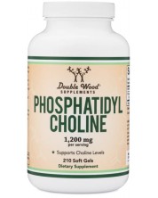 Phosphatidyl Cholinе, 1200 mg, 210 капсули, Double Wood -1