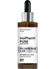 InoPharm Пилинг за лице с млечна и хиалуронова киселина, 30 ml -1