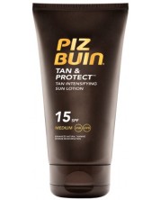 Piz Buin Tan & Protect Слънцезащитен лосион за бронзов тен, SPF 15, 150 ml