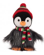 Плюшена играчка Амек Тойс - Пингвин с коледен шал, 17 cm -1
