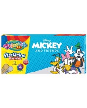 Пластилин Colorino Disney - Mickey and Friends, 12 цвята