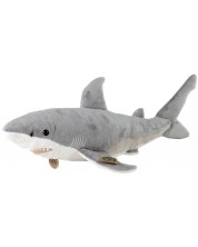 Плюшена играчка Rappa Еко приятели - Бяла акула, 51 cm -1