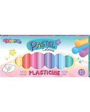 Пластелин Colorino Pastel - 12 цвята -1