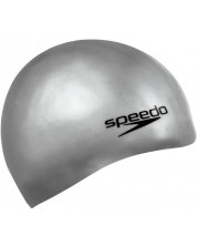 Плувна шапка Speedo - Plain Moulded Silicone Cap, сива