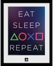Плакат с рамка GB eye Games: PlayStation - Eat, Sleep, Repeat