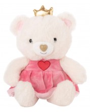 Плюшена играчка Амек Тойс - Мече с рокля и корона, 21 cm