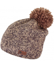Плетена зимна  шапка с помпон Sterntaler - Кафява, размер 55, 4-6 г