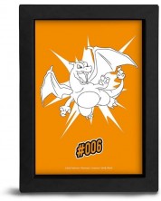 Плакат с рамка The Good Gift Games: Pokemon - Charizard (POP Color) -1