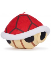 Плюшена фигура Nintendo Games: Mario Kart - Red Shell, 30 cm