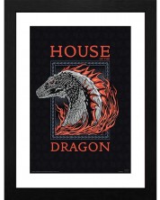 Плакат с рамка GB eye Television: House of the Dragon - Red Dragon -1
