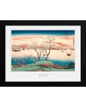 Плакат с рамка GB eye Art: Hiroshige - Cherry Blossom at Gotenya