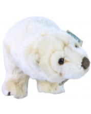 Плюшена играчка Rappa Еко приятели - Бяла мечка, стояща, 33 cm -1