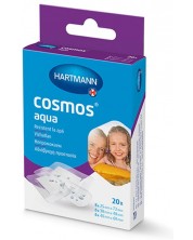 Cosmos Aqua Пластири за малки рани, 3 размера, 20 броя, Hartmann