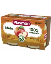 Плодово пюре Plasmon - Ябълка, 2 х 104 g