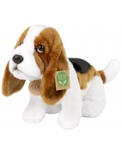 Плюшена играчка Rappa Еко приятели - Куче Басет, стоящо, 32 cm