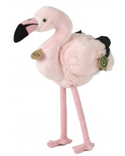 Плюшена играчка Rappa Еко приятели - Розово фламинго, 34 cm -1