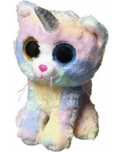 Плюшена играчка TY Toys - Коте-еднорог Heather, 15 cm