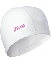 Плувна шапка Zoggs - Nylon-Spandex PU, бяла