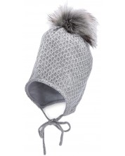 Плетена зимна шапка Sterntaler - 49 cm, 12-18 м, сива