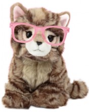 Плюшена играчка Studio Pets - Британско коте с очила, Пейдж, 23 cm