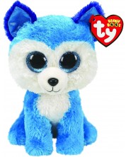 Плюшена играчка TY Toys - Хъски Prince, синьо, 15 cm -1
