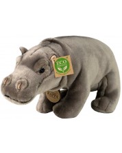 Плюшена играчка Rappa Еко приятели - Хипопотам, стоящ, 30 cm