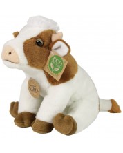 Плюшена играчка Rappa Еко приятели - Крава, седяща, 18 cm