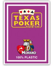 Пластични покер карти Texas Poker - лилав гръб -1