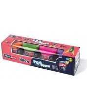Пластилин Play-Toys - Неонови цветове, 4 х 50 g -1