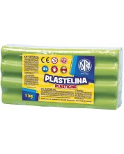 Пластилин Astra - 1 kg, светъл сивозелен цвят -1
