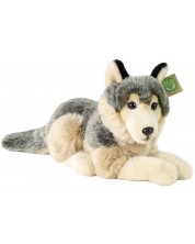 Плюшена играчка Rappa Еко приятели - Вълк, лежащ, 33 cm -1