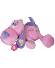 Плюшена играчка Амек Тойс - Легнало куче, розово, 65 cm