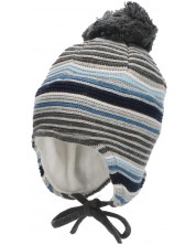 Плетена бебешка шапка Sterntaler - На райе, 49 cm, 12-18 месеца -1