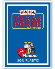 Пластични покер карти Texas Poker - син гръб