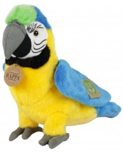 Плюшена играчка Rappa Еко приятели - Папагал синьо-жълта Ара, 24 cm -1