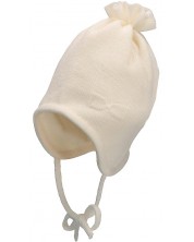 Плетена бебешка шапка Sterntaler - 47 cm, 9-12 месеца, екрю -1