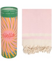 Памучна кърпа в кутия Hello Towels - New, 100 х 180 cm, розово-бежова -1