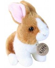 Плюшена играчка Rappa Еко приятели - Зайче, бяло и кафяво, 16 сm -1