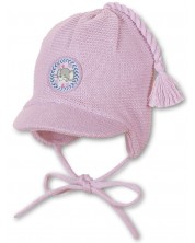 Плетена зимна шапка Sterntaler - 45 сm, 6-9 месеца, розова