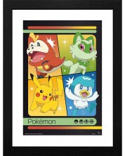 Плакат с рамка GB eye Games: Pokemon - Scarlet & Violet Starters -1