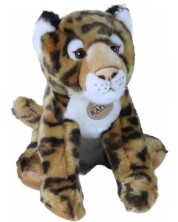 Плюшена играчка Rappa Еко приятели - Леопард, седящ, 30 cm