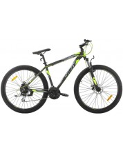Планински велосипед със скорости SPRINT - Hunter, 29", 480 mm, черен/зелен -1