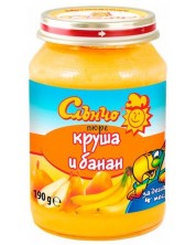 Плодово пюре Слънчо - Круша и банан, 190 g