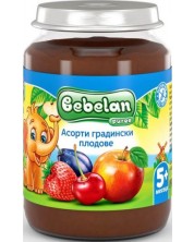 Плодово пюре  Bebelan Puree - Асорти градински плод, 190 g -1