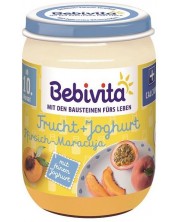 Плодово пюре йогурт Bebivita – Праскова и маракуя, 190 g, вид 2 -1