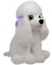 Плюшена играчка Амек Тойс - Куче пудел, бяло, 45 сm